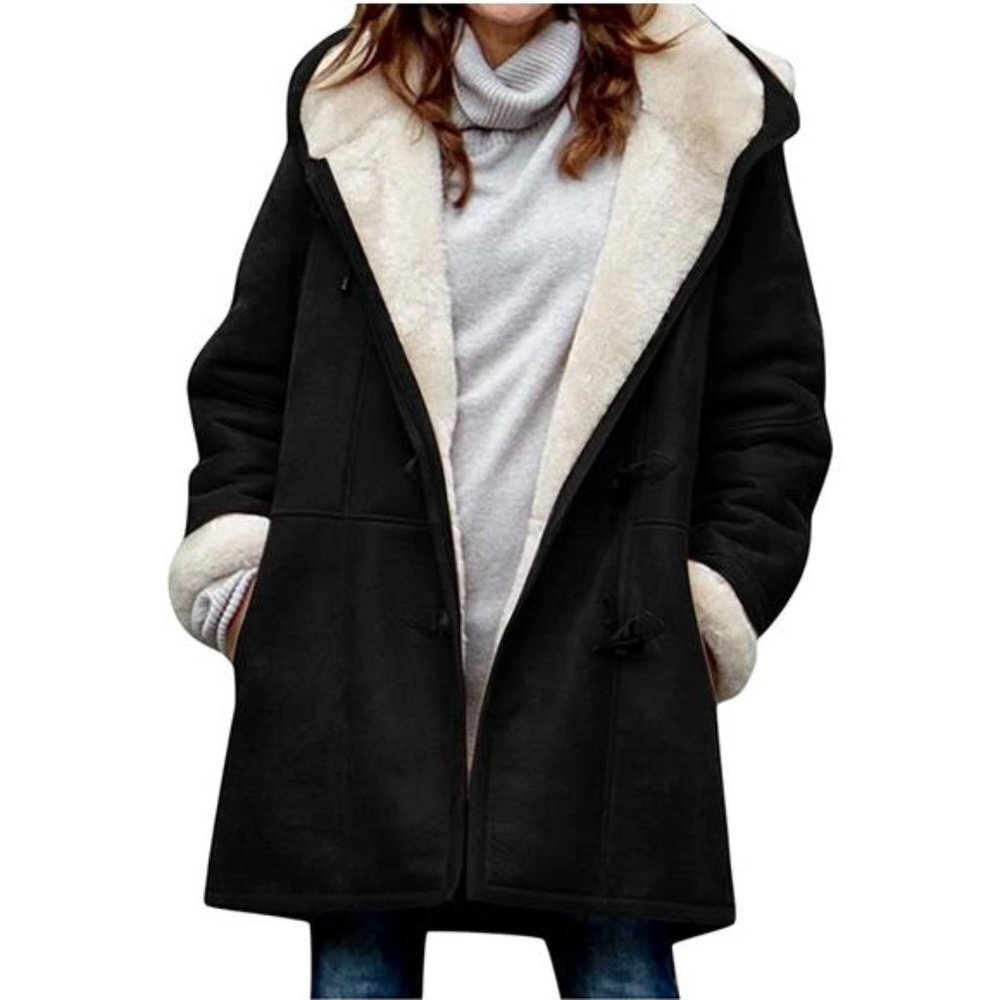 Women's Sherpa Fleece Outerwear Overcoat